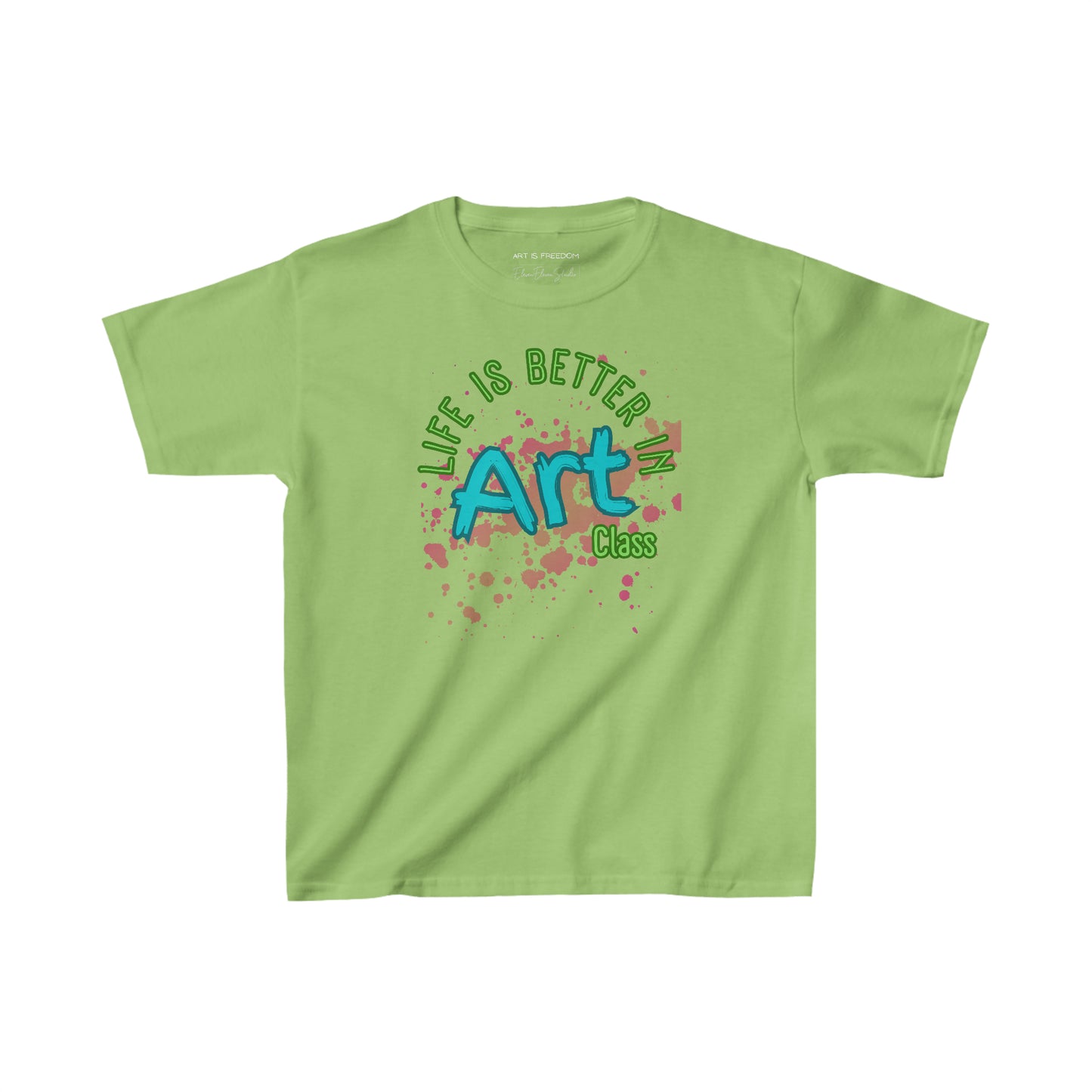 Kids Heavy Cotton™ Tee: Life is Better in Art Class
