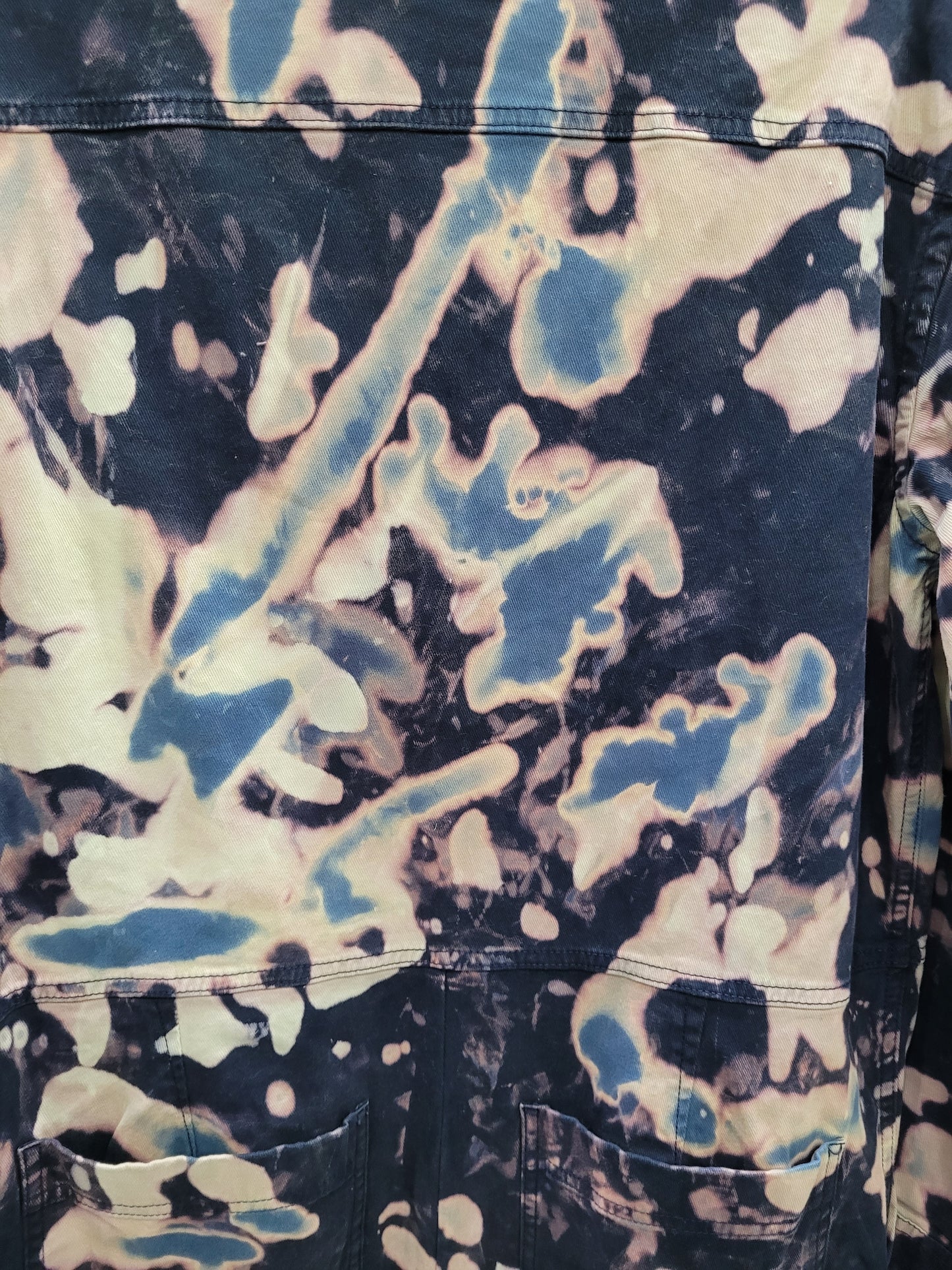 Navy/Purple Gender Neutral Long-Sleeved Coveralls