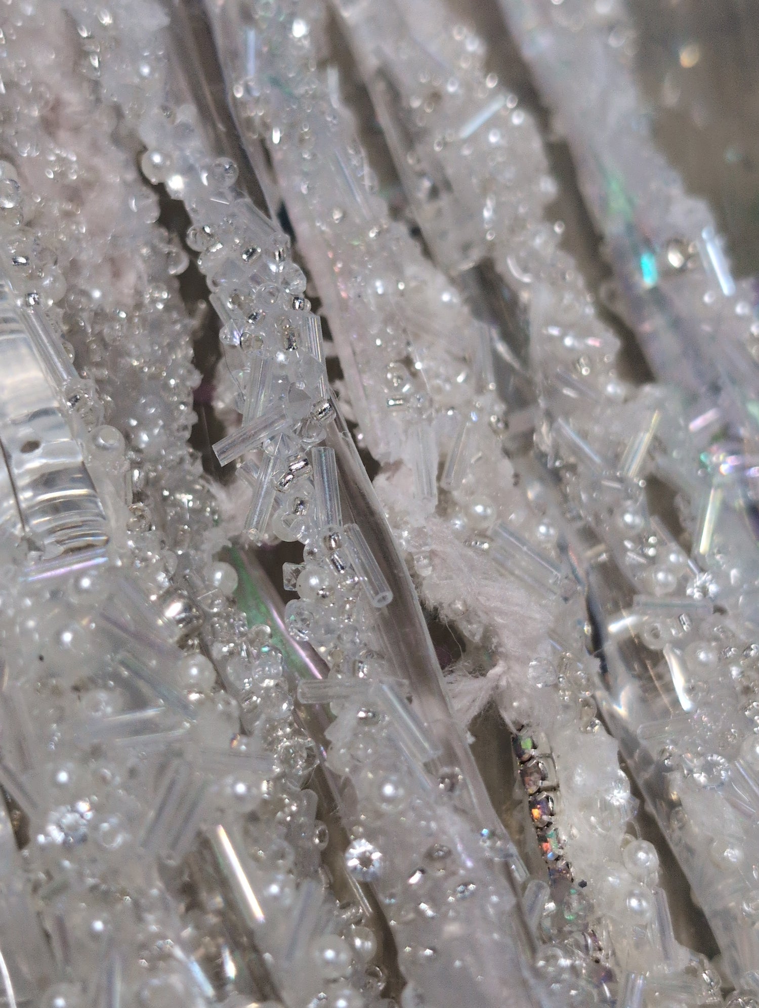 Handmade Clear Icicle with Bling