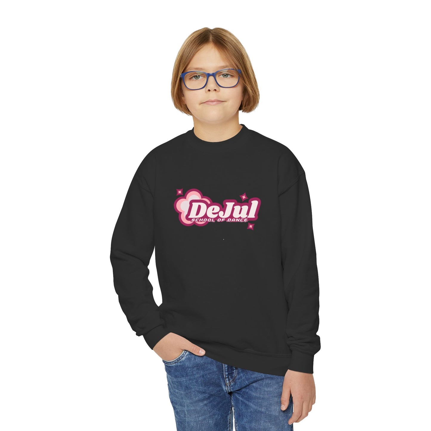 Youth Crewneck Sweatshirt - DeJul Design, Trendy Kids Apparel