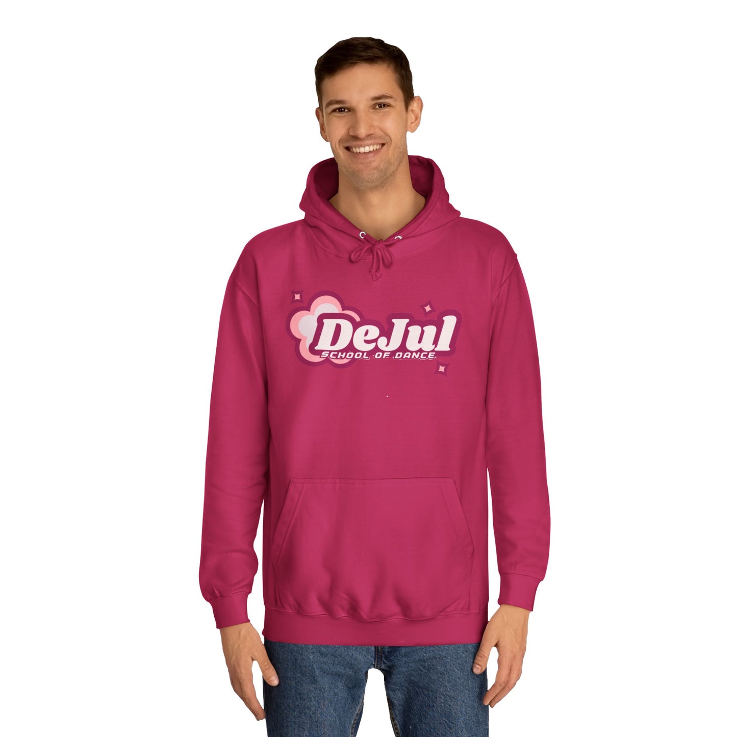 Trendy Unisex College Hoodie - 'DeJul' Design - Perfect for Students & Casual Wear