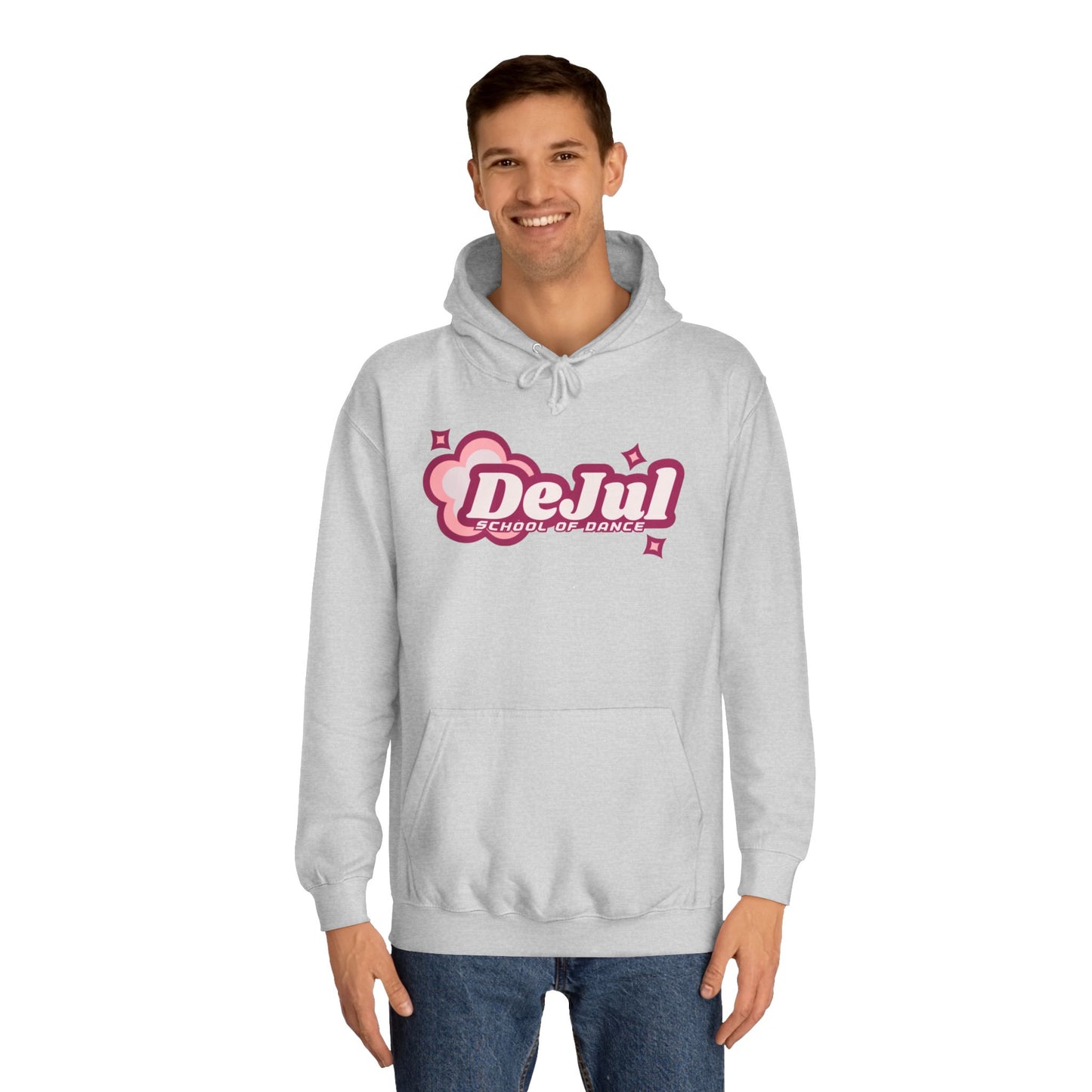 Trendy Unisex College Hoodie - 'DeJul' Design - Perfect for Students & Casual Wear