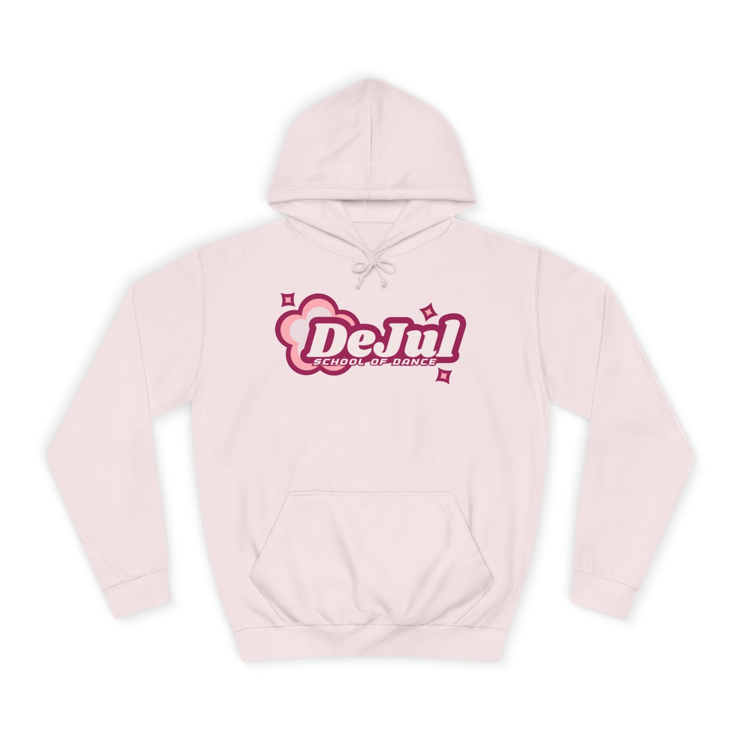 Trendy Unisex College Hoodie - 'DeJul' Design - Perfect for Students & Casual Wear