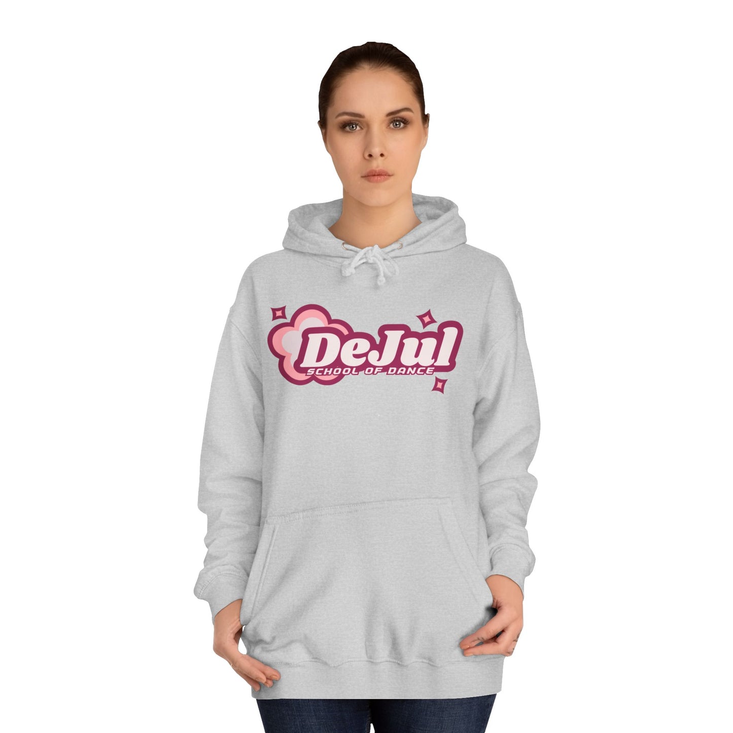 Trendy Unisex College Hoodie - 'DeJul' Design - Perfect for Students & Casual Wear