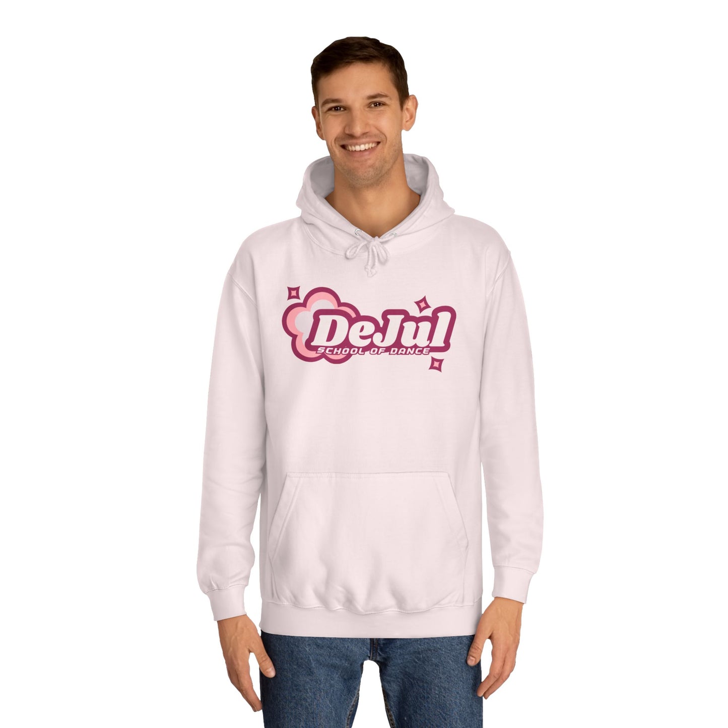 Trendy Unisex College Hoodie - 'DeJul' Design - Perfect for Students & Casual Wear