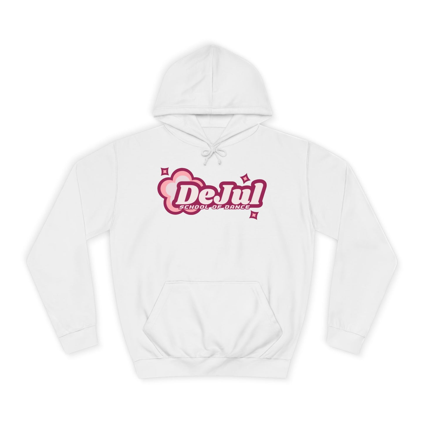 Trendy Unisex College Hoodie - 'DeJul' Design - Perfect for Students & Casual Wear