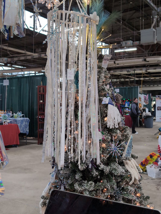 Lit Ribbon Chandelier